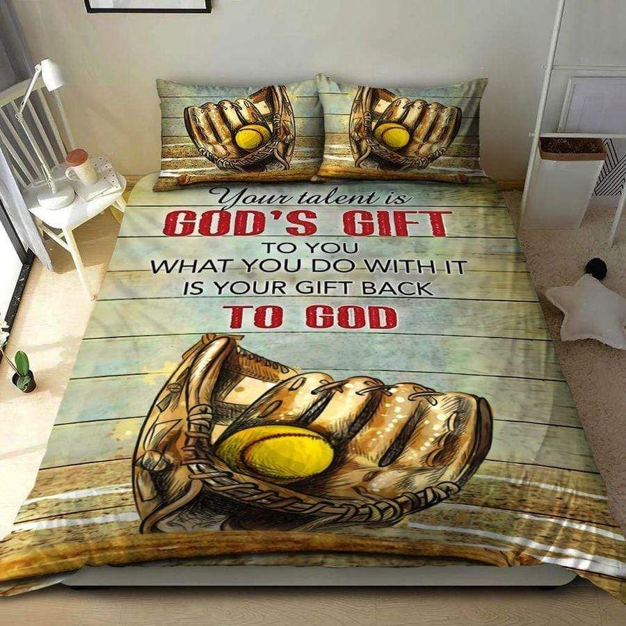 Baseball God'S Gift Duvet Cover Bedding Set