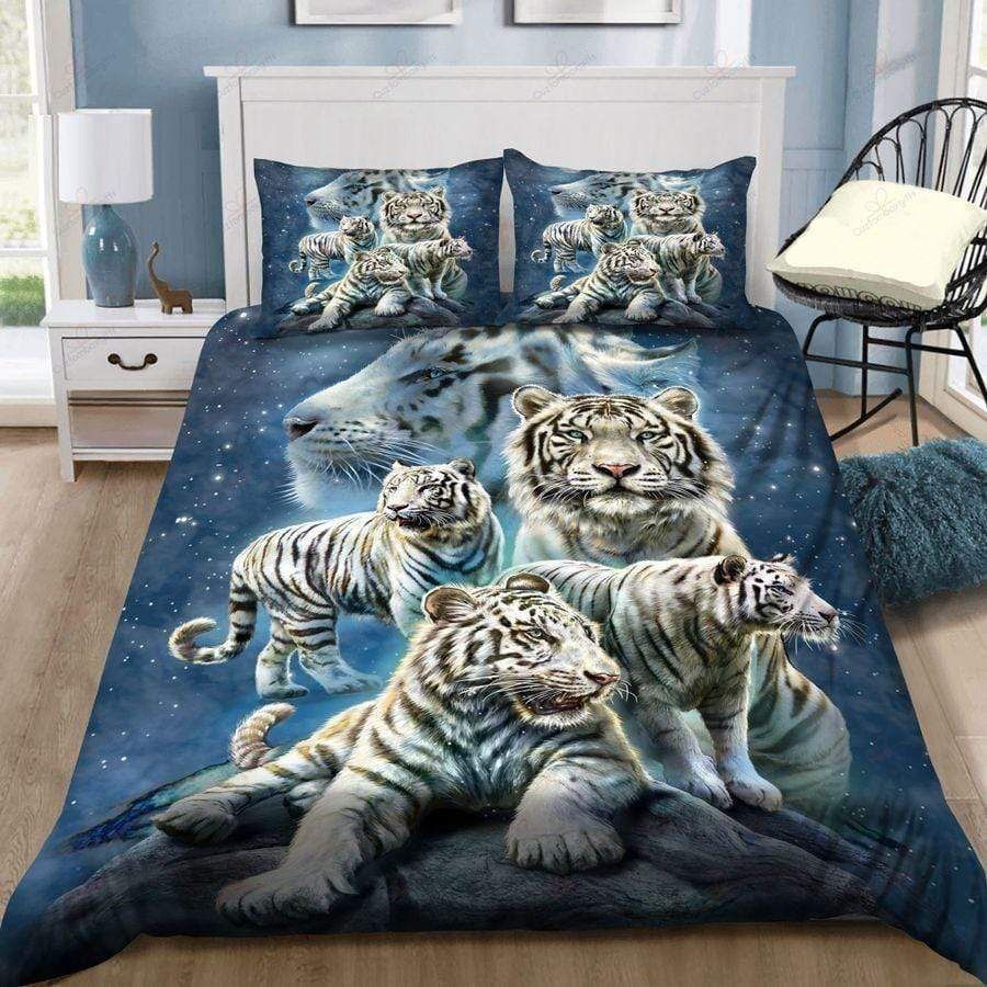 Tigers Family Galaxy Duvet Cover Bedding Set