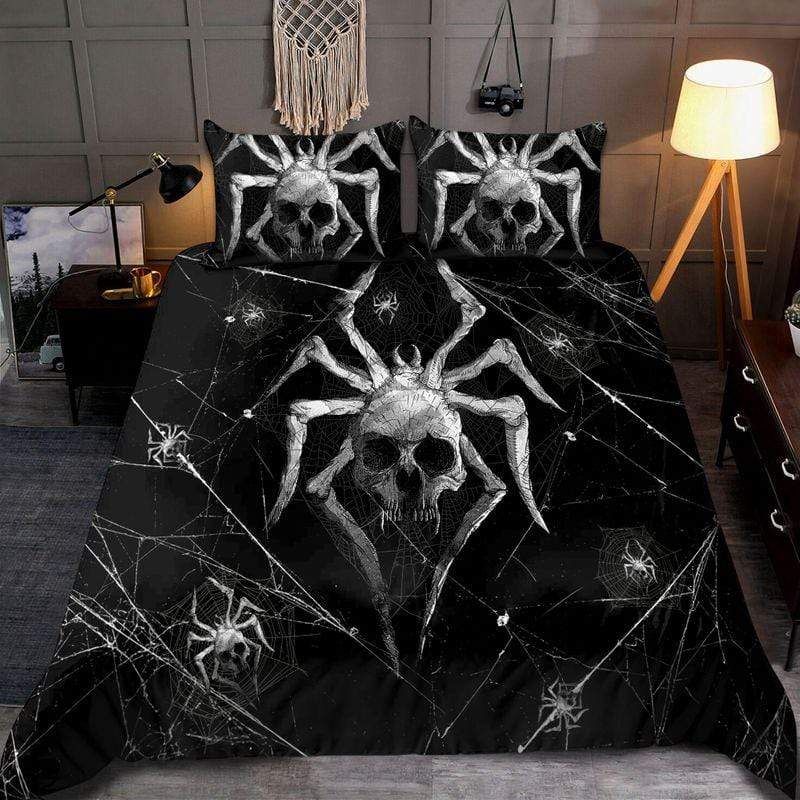 Spider Skull Duvet Cover Bedding Set