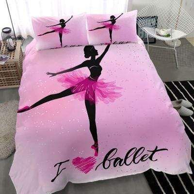 Ballerina I Love Ballet Duvet Cover Bedding Set