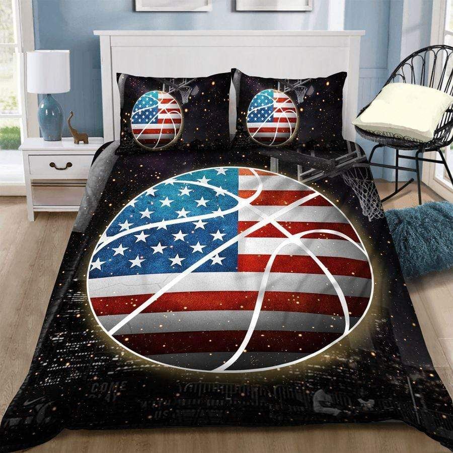 Basketball Flag Ball Duvet Cover Bedding Set