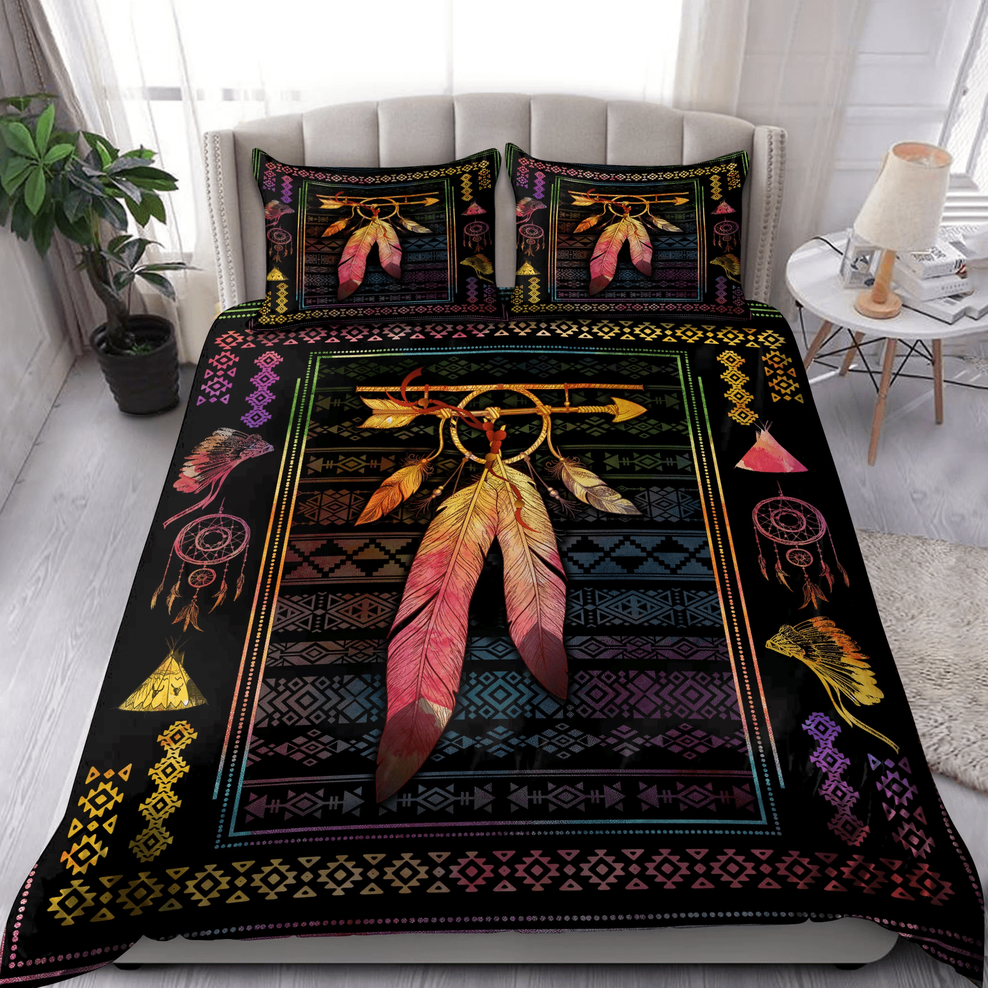 Beautiful Native Dreamcatcher Duvet Cover Bedding Set