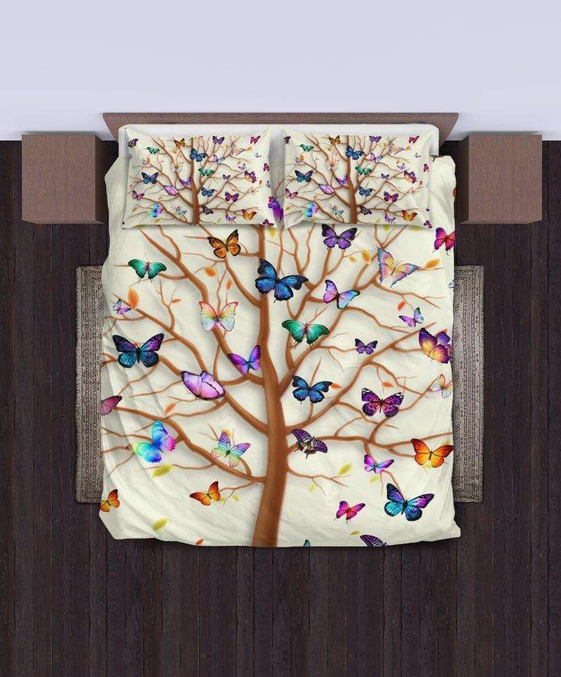 Tree Of Life Butterflies Duvet Cover Bedding Set