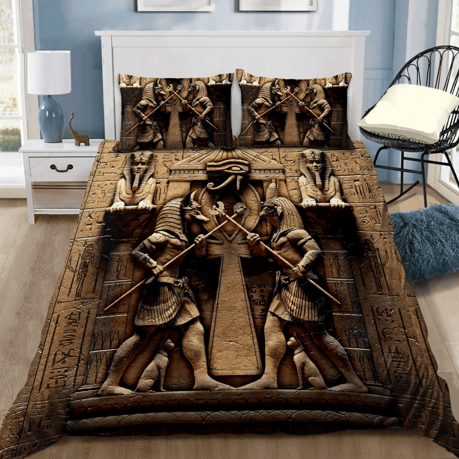 Anubis Ancient Egypt Bedding Duvet Cover Bedding Set