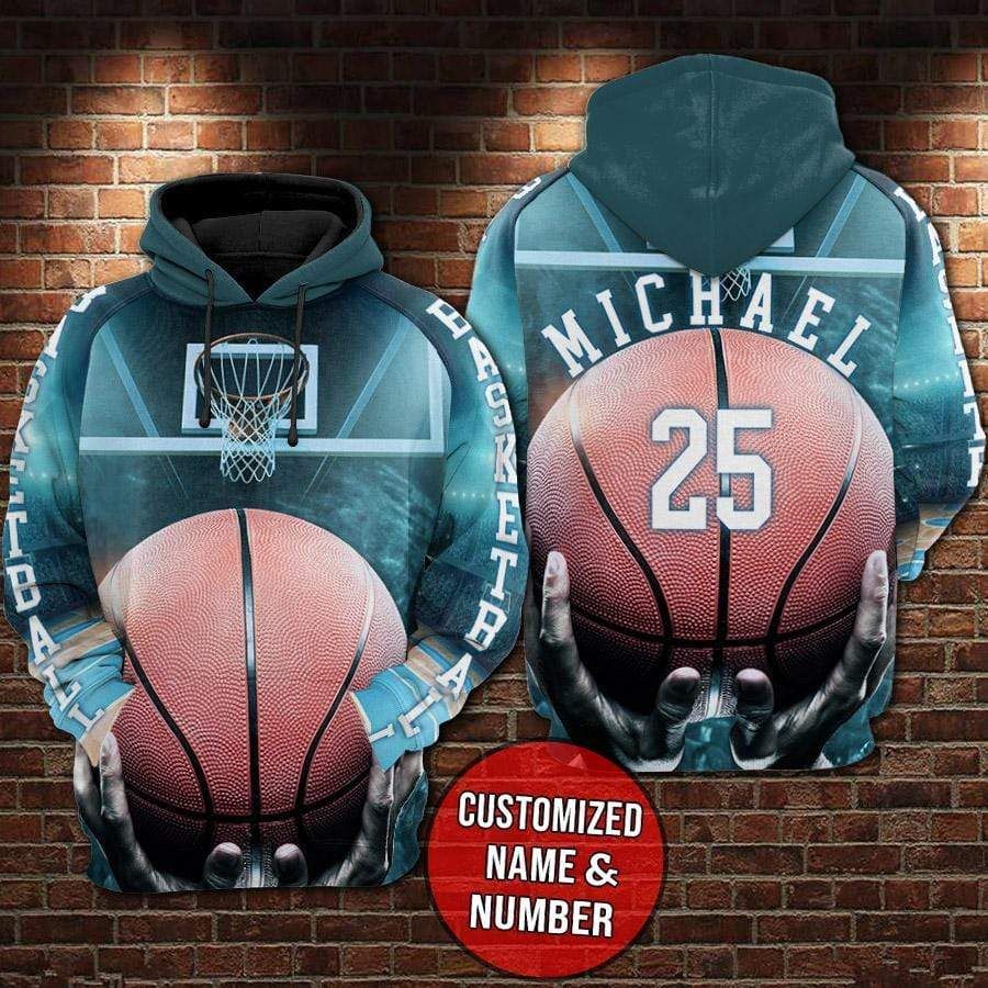 Personalized Amazing Basketball Player Customized Hoodie 3D All Over Print With Name