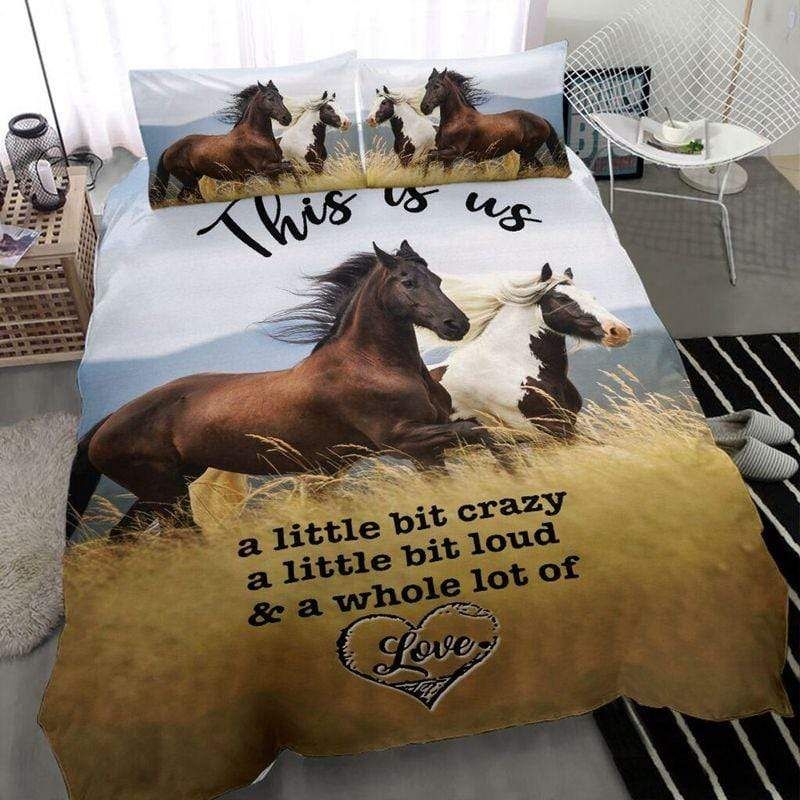 Horses On Field This Is Us Bedding Duvet Cover Bedding Set
