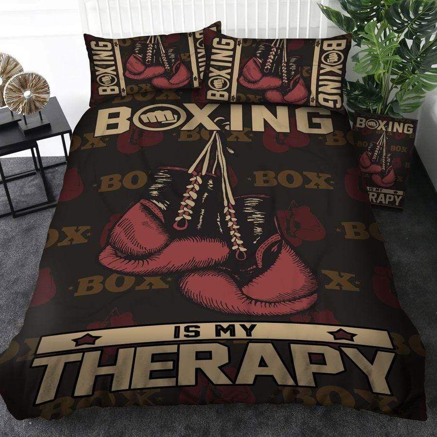 Boxing Is My Therapy Duvet Cover Bedding Set