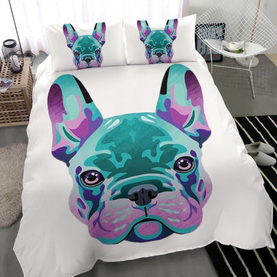 Frenchie Dog Duvet Cover Bedding Set