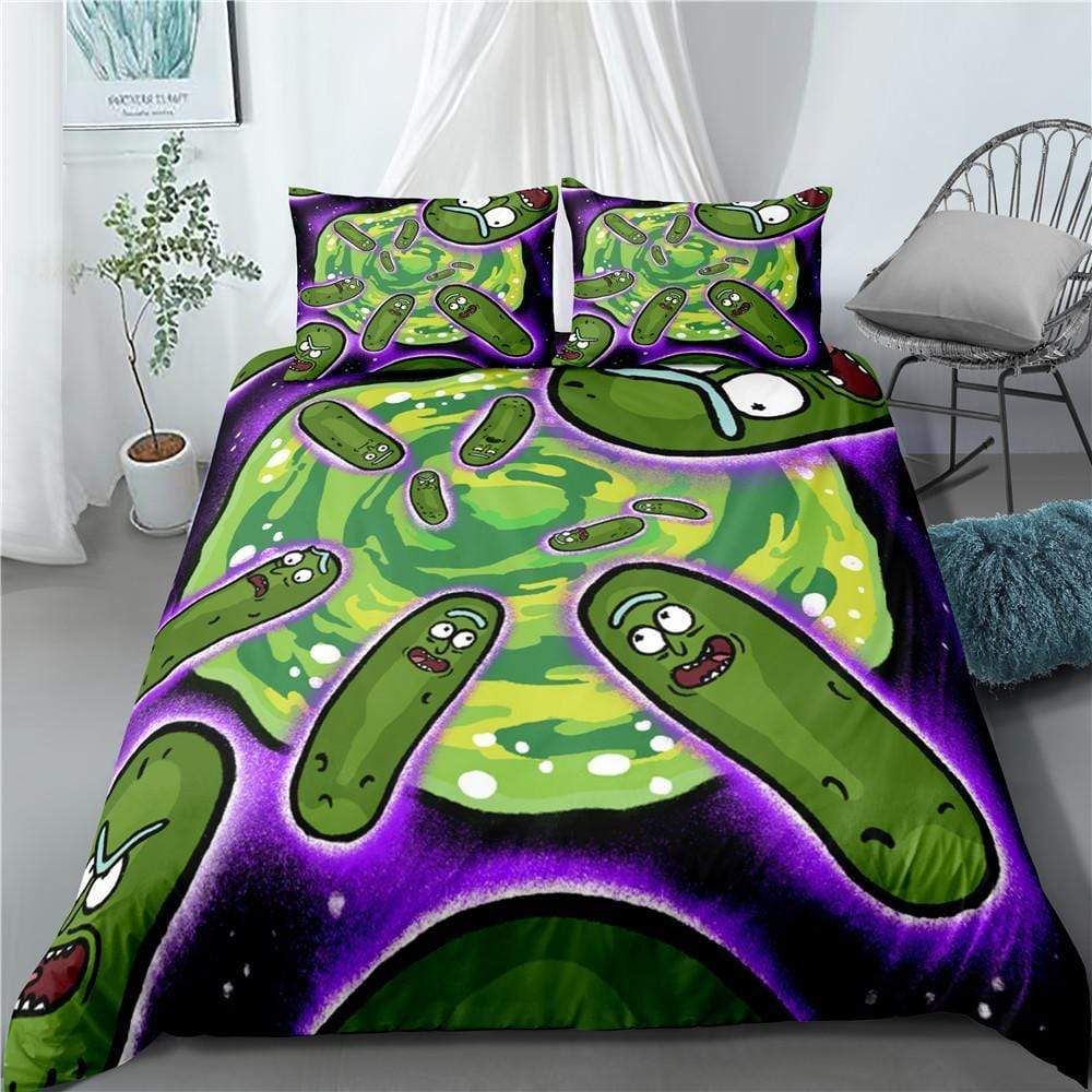 Sneaky Cucumber Psychedelic Duvet Cover Bedding Set