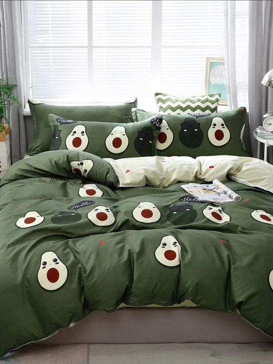 Avocado Cute Duvet Cover Bedding Set