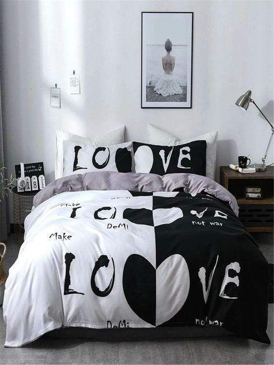 Make Love Not War Duvet Cover Bedding Set