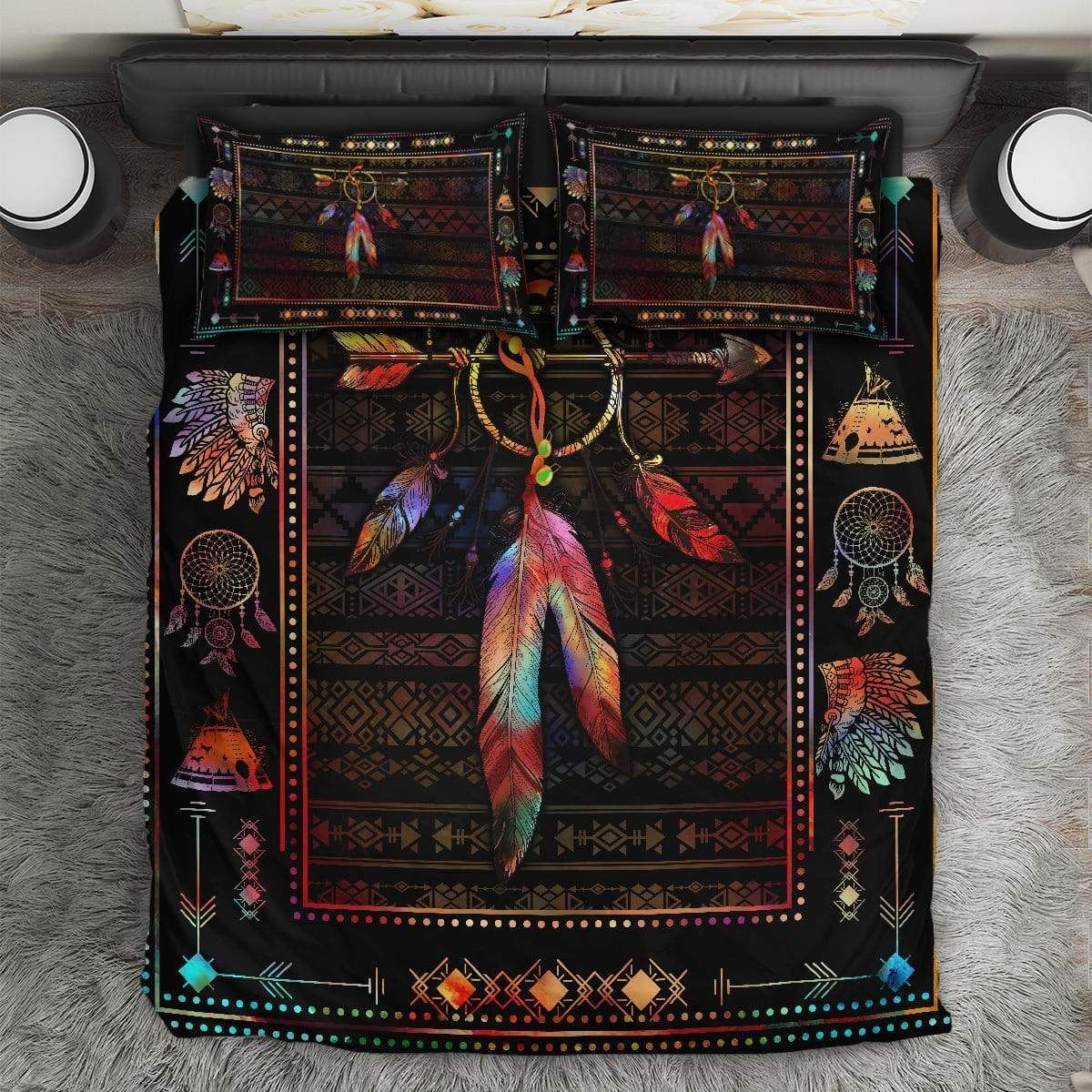 Native American Full Color Duvet Cover Bedding Set