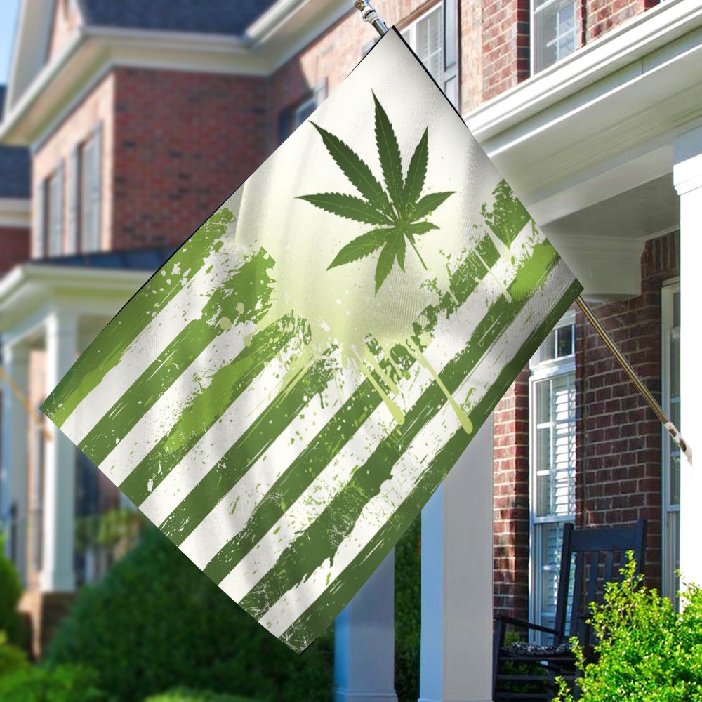 420 Us Flag Weed Garden Flag PANFLAG0021