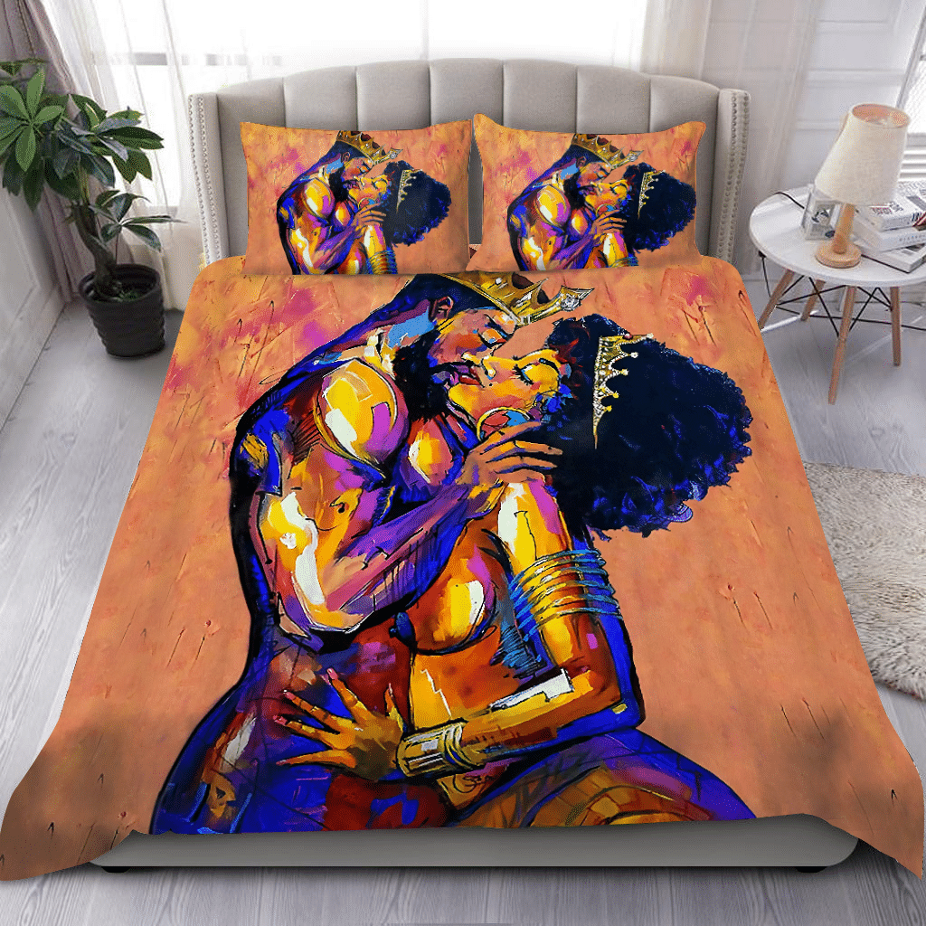 African Couple Love Bedding Set-ML
