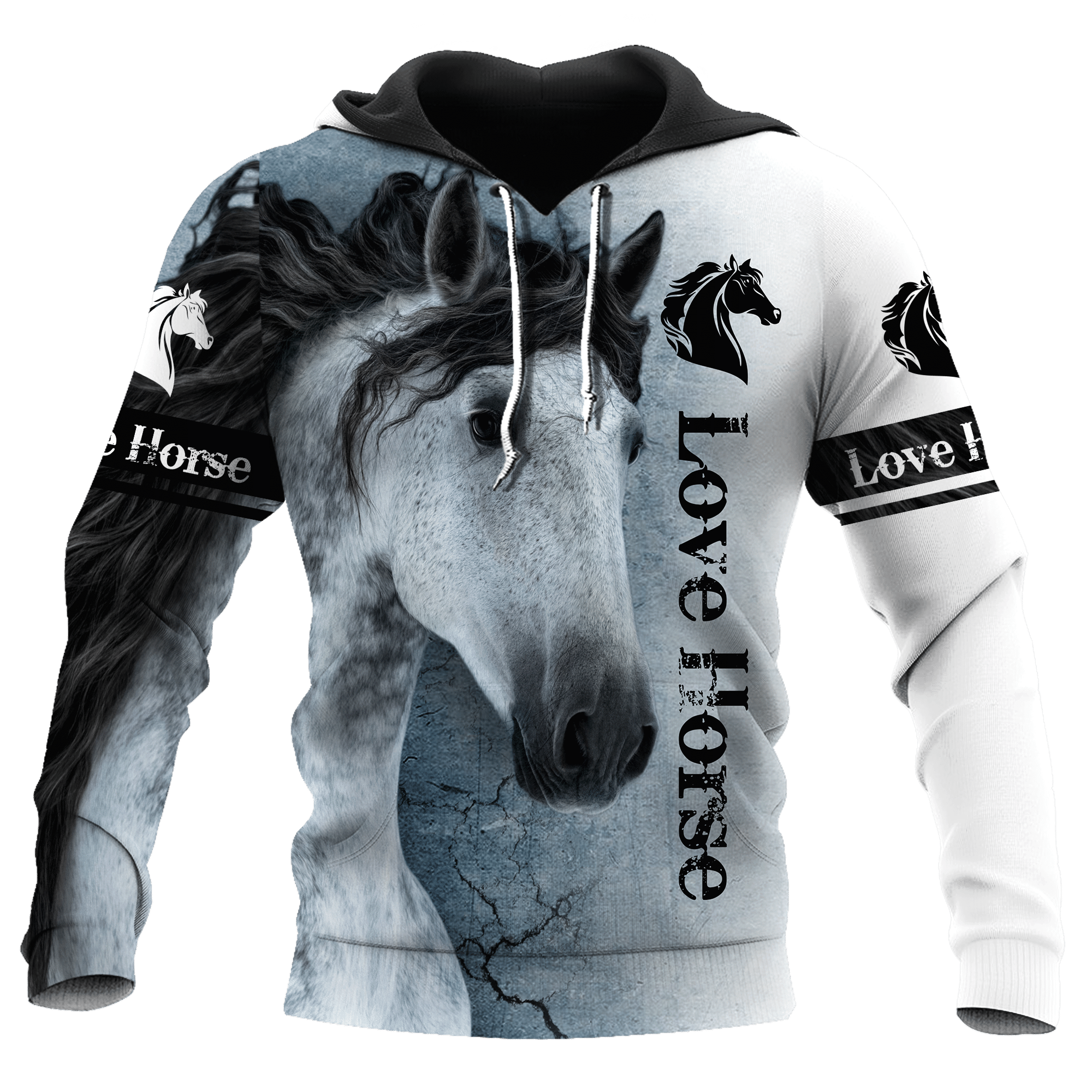 Love Horse 3D All Over Printed Hoodie Pi112055