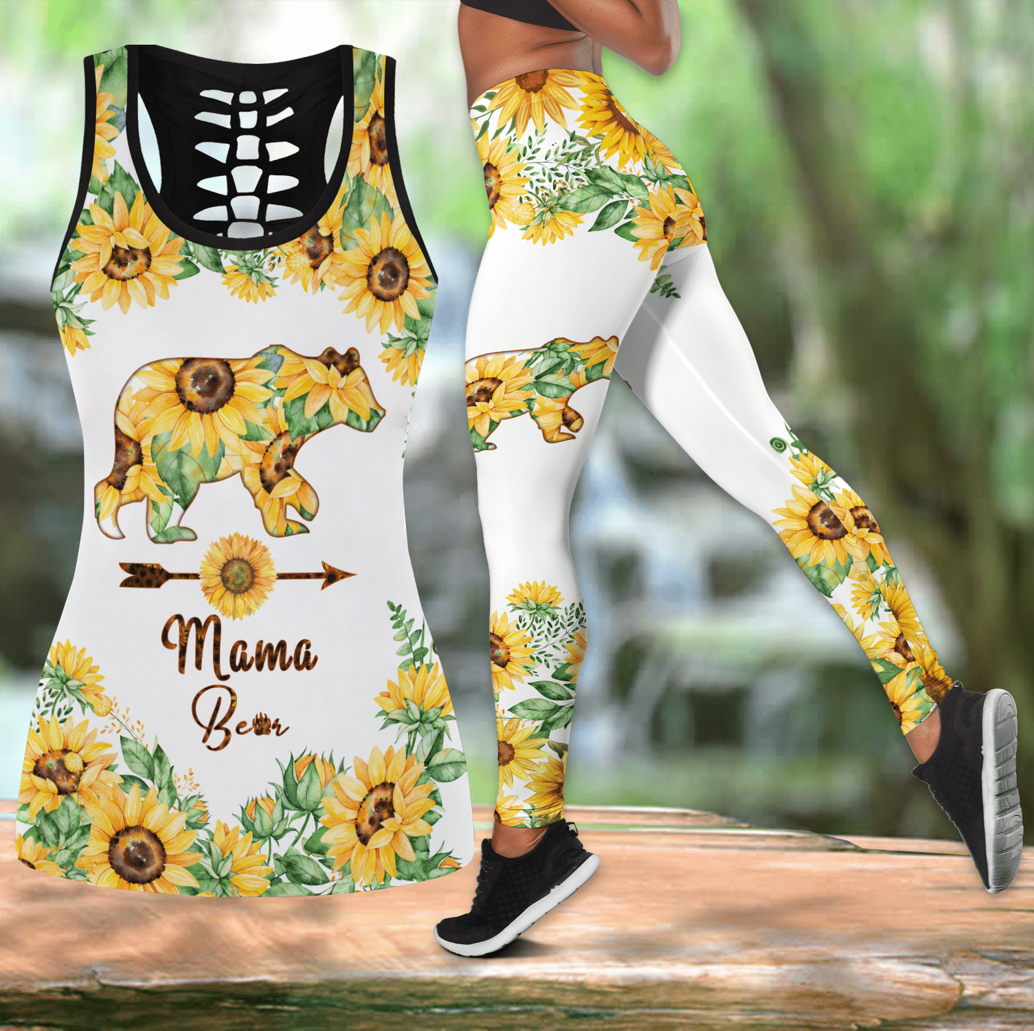 Sunflower Mama Bear Combo Tank + Legging PAN3DSET0053