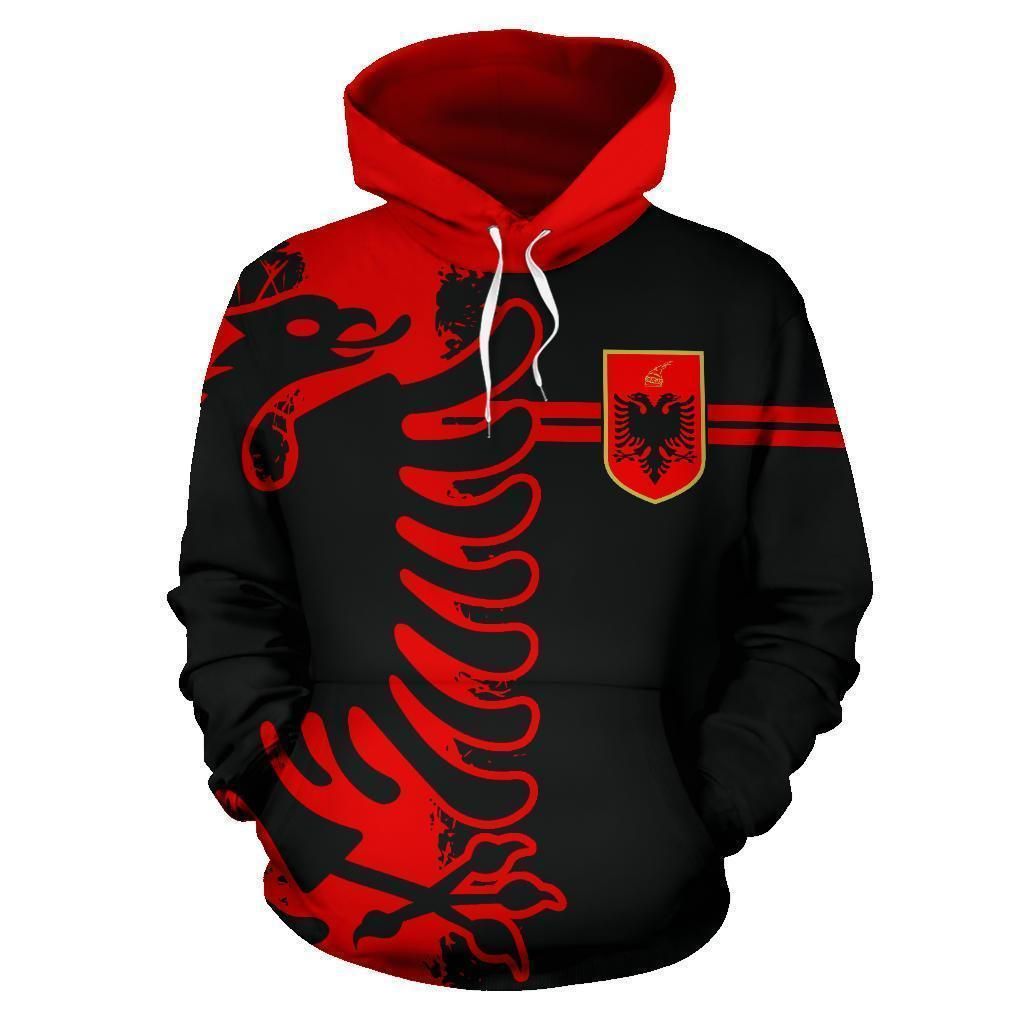 Albania Flag Hoodie - Mystic Style NNK 1119 PAN3HD0354