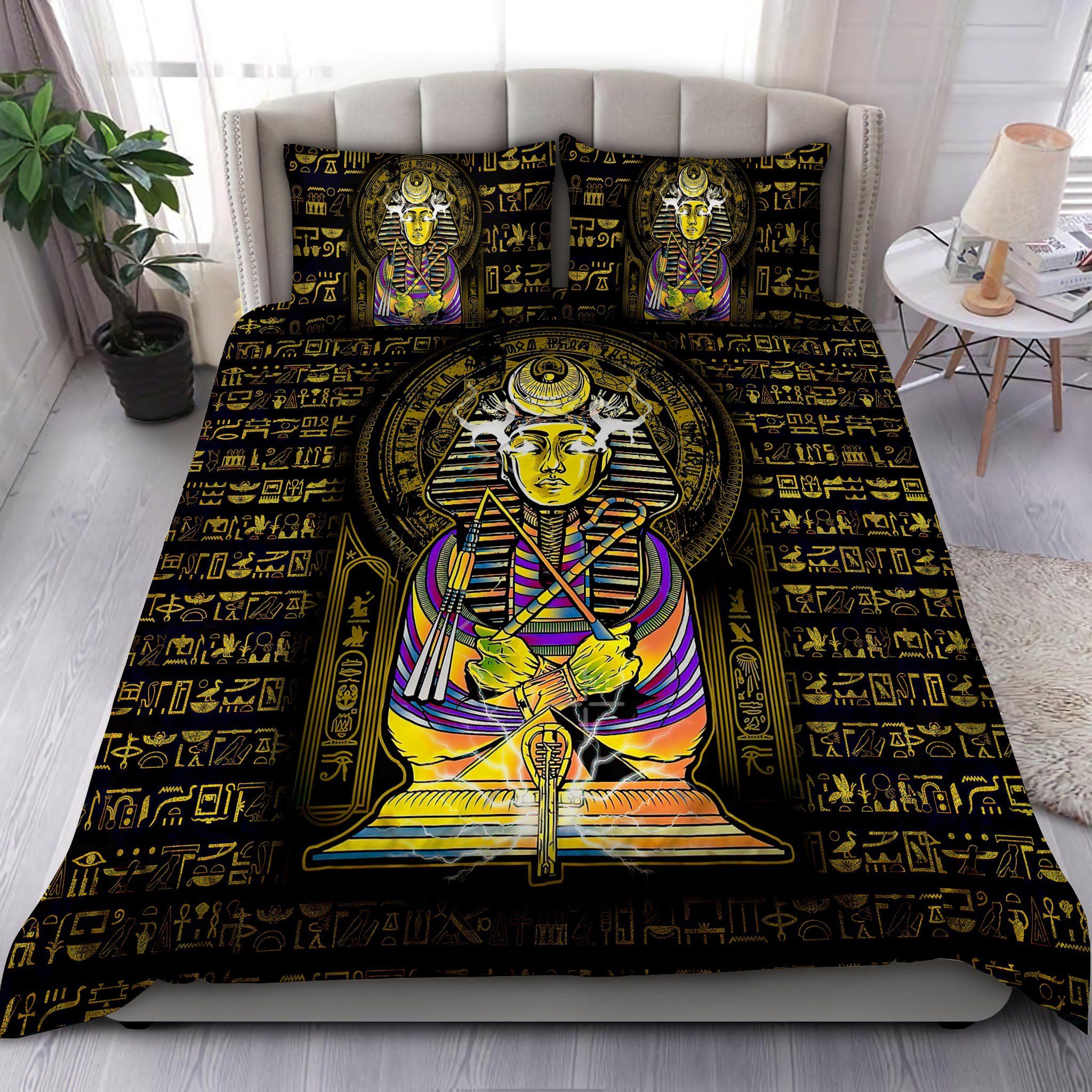 Ancient Egyptian God Bedding Set-ML