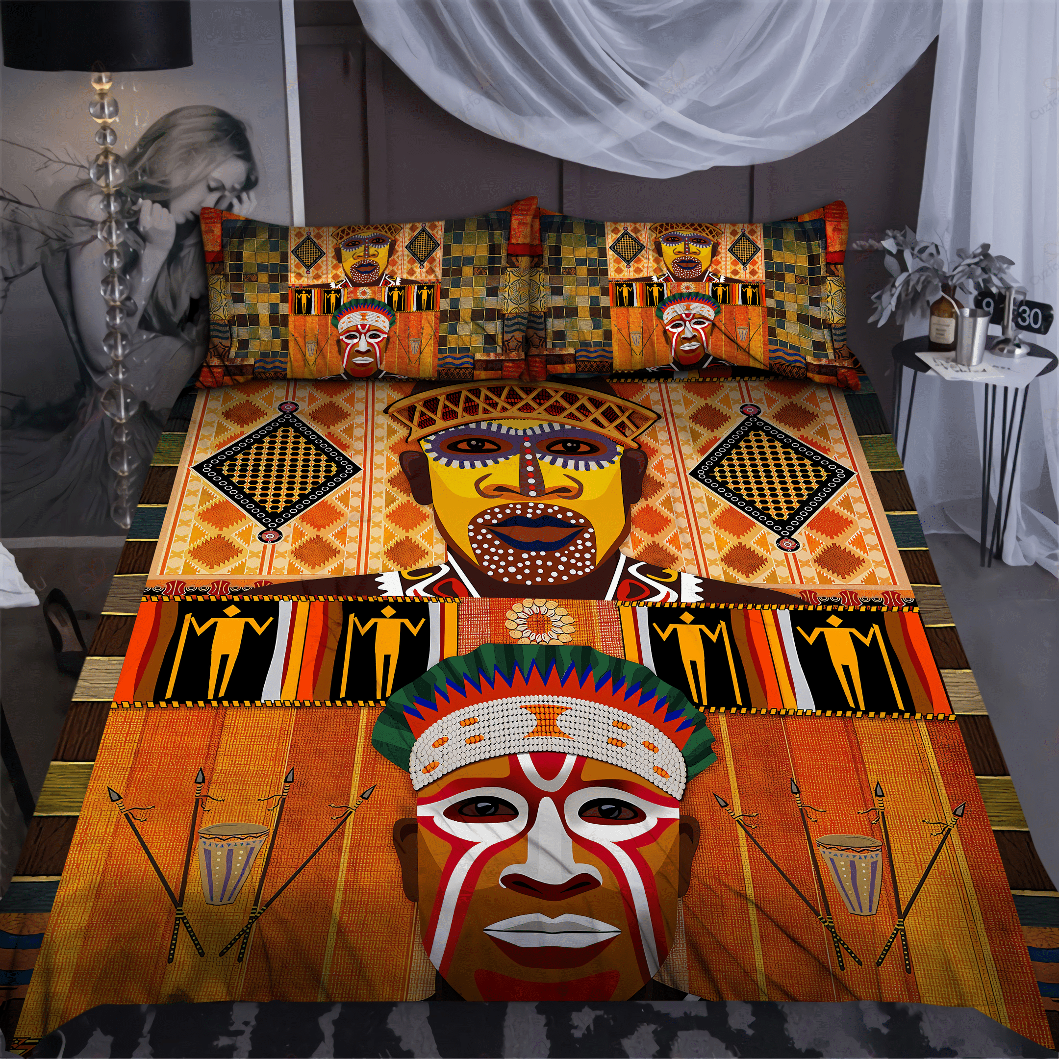 African Tribal Culture Bedding Set-ML