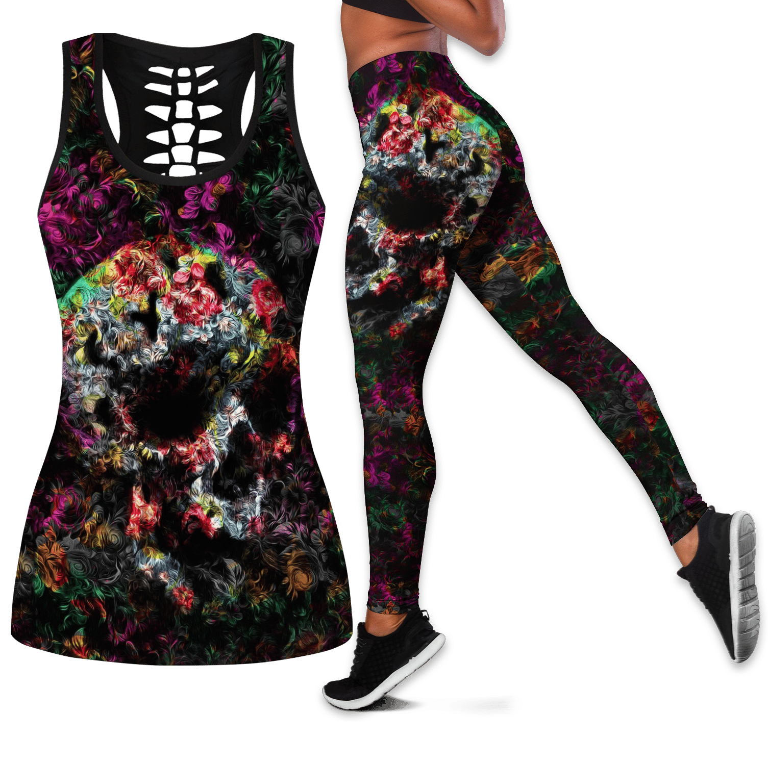 Love Skull tanktop & legging outfit for women Pi130501