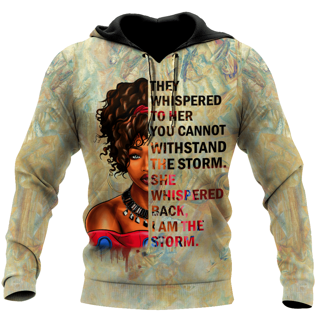 African They Whispered Girl Unisex Deluxe Hoodie ML