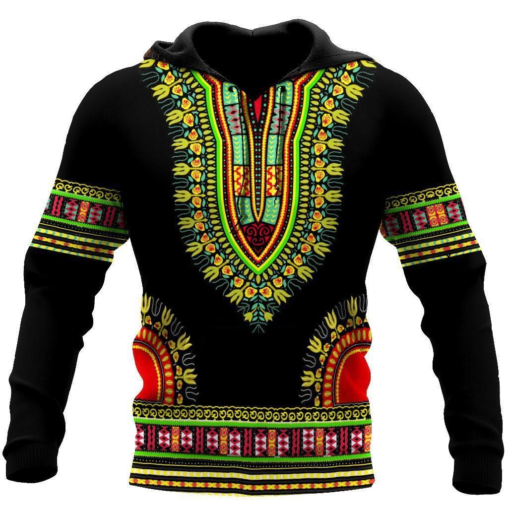 African Dashiki Pattern Hoodie for Men and Women-ML