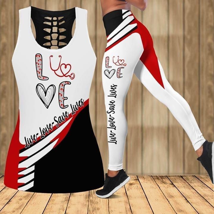 Nurse Healthcare Workers Beautiful Day To Save Lives Combo Tank + Legging TA0425202