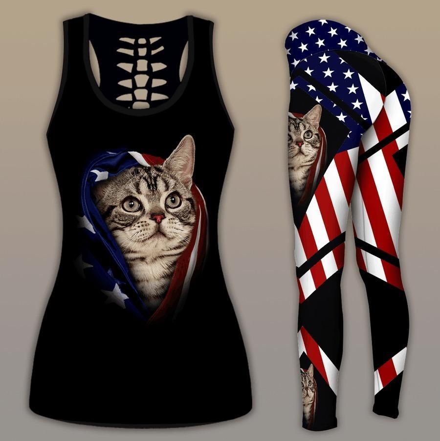 Amerian Shorthair Cat Combo Tank + Legging TA033010