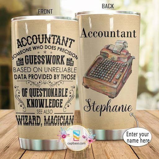 WIZARD ACCOUNTANT PERSONALIZED TUMBLER