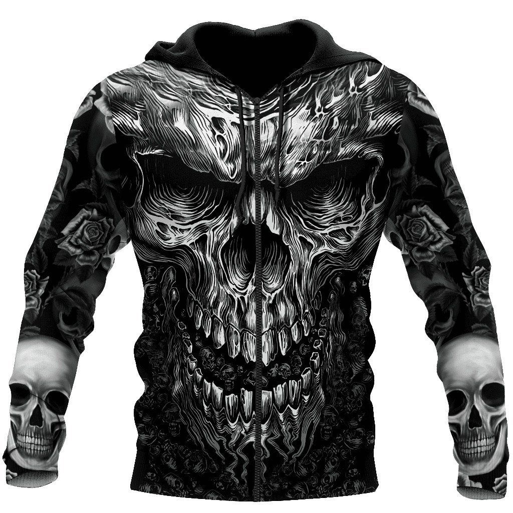 Premium Skull 3D All Over Printed Unisex Shirts PAN