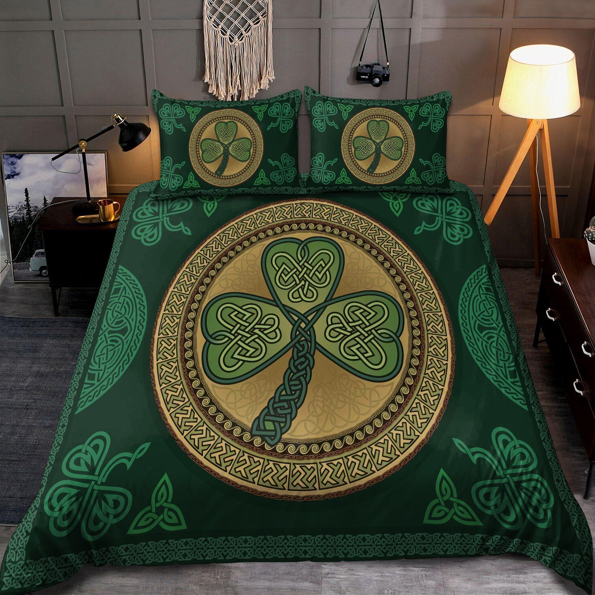 Irish Shamrock St Patrick's Day Decoration 3D All Over Printed Bedding Set