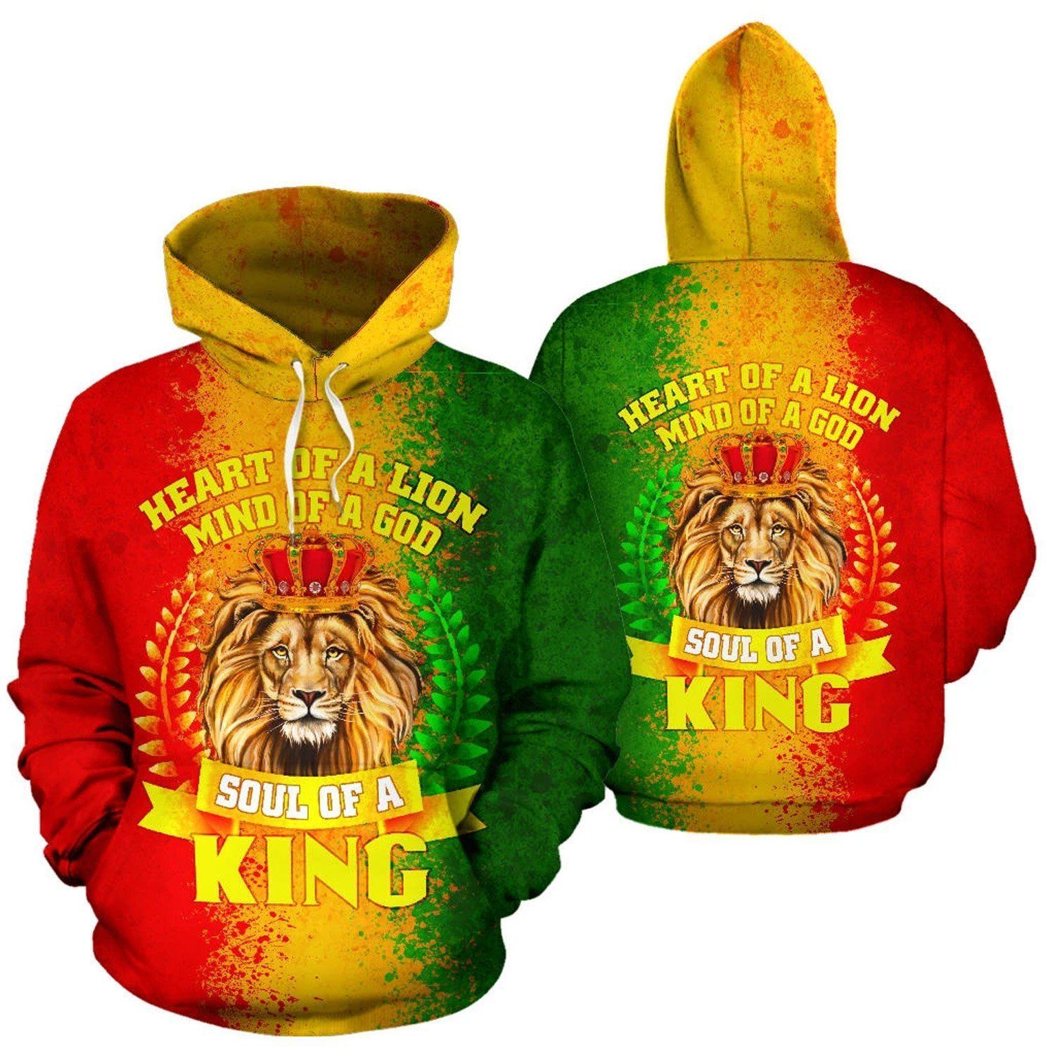 African Hoodie - Africa Soul Of A King