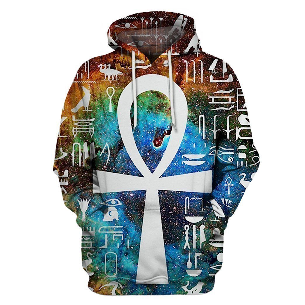 All Over Printed Egyptian Cross Galaxy