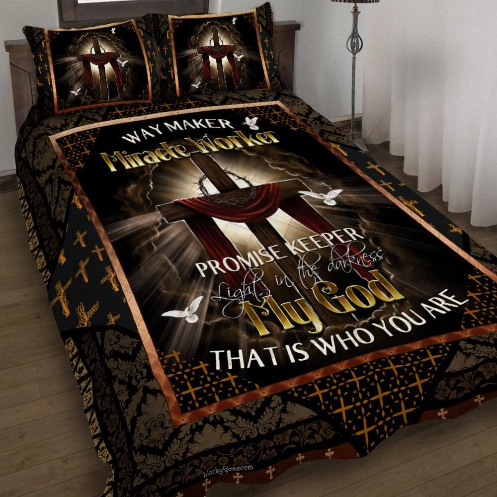 May Maker Miracle Worker My God Duvet Cover Bedding Set