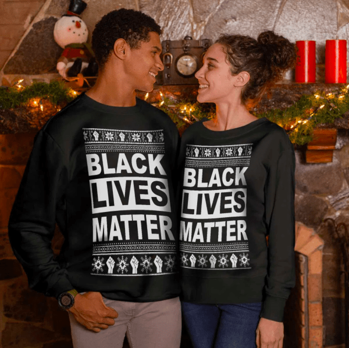 Black Lives Matter Black White Couple Shirt