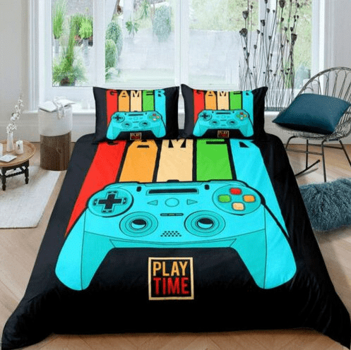 Play Time Gamer Duvet Cover Bedding Set