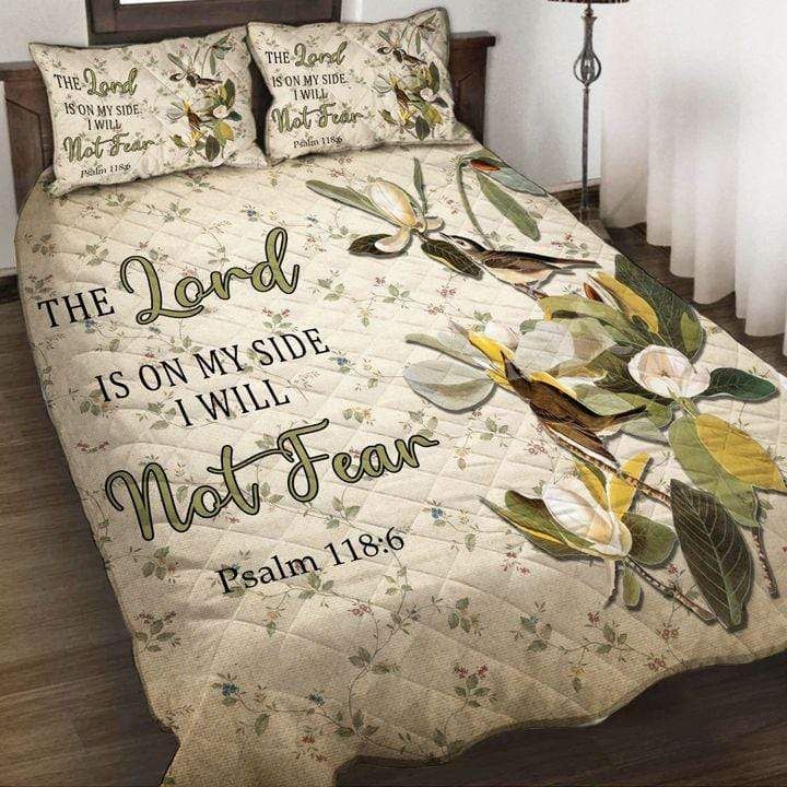 The Lord Is On My Side I Will Not Fear Quilt Set Quilt Set