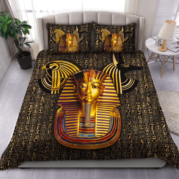 3D Pharaoh Ancient Egypt Duvet Cover Bedding Set