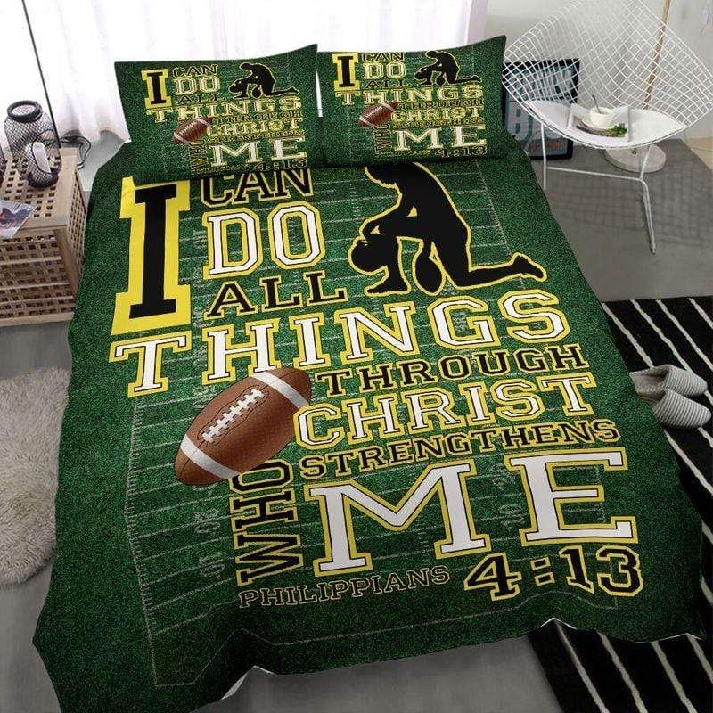 American Football I Can Do All Thing Duvet Cover Bedding Set