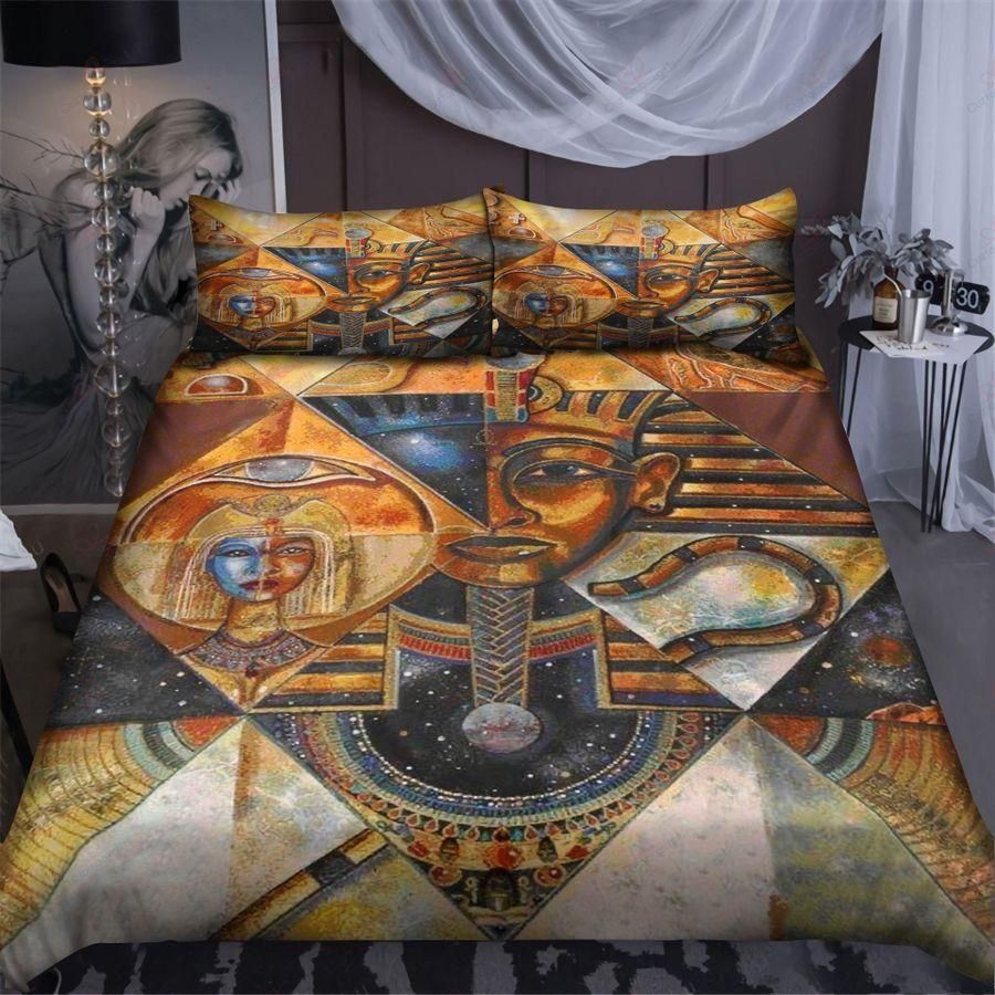 Ancient Egyptian Pharaoh Square Bedding Duvet Cover Bedding Set
