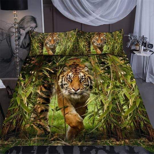 Strong Tiger In Wildlife Duvet Cover Bedding Set