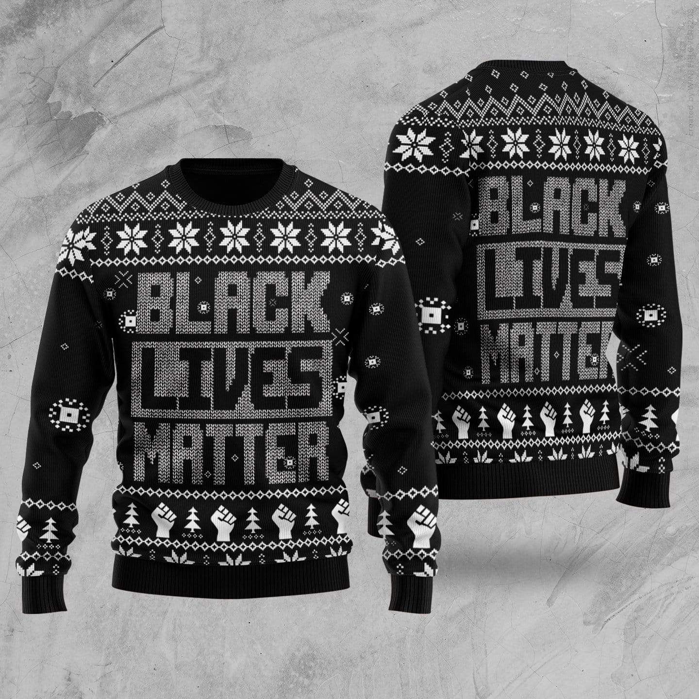 Black Lives Matter Black Christmas Sweater