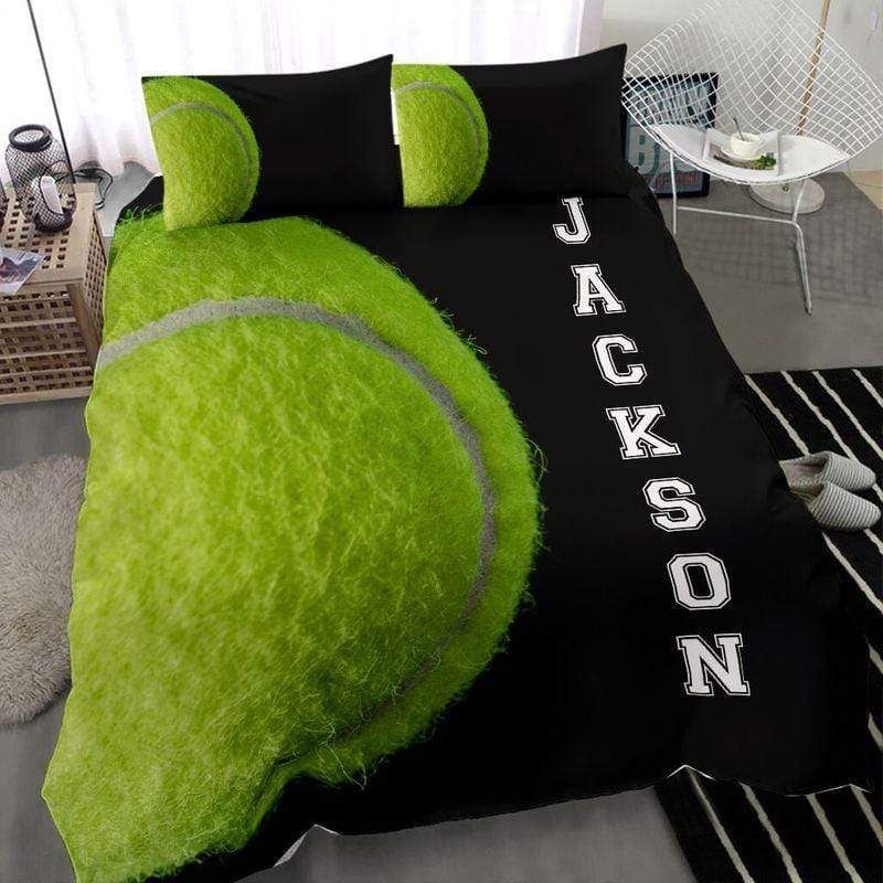 Personalized Amazing Tennis Shadow Custom Bedding Set With Name