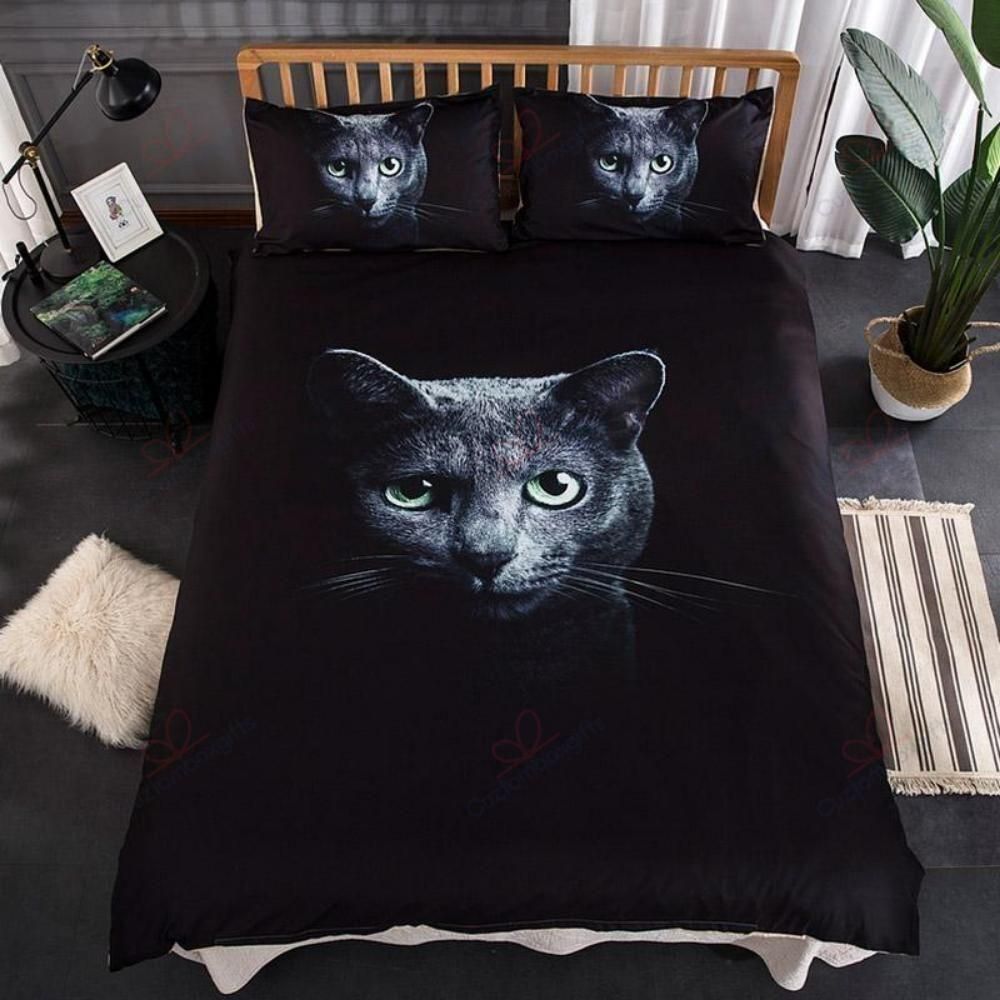 Cat 3D Face Duvet Cover Bedding Set