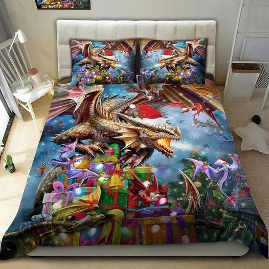 Amazing Christmas Dragon Fly Duvet Cover Bedding Set