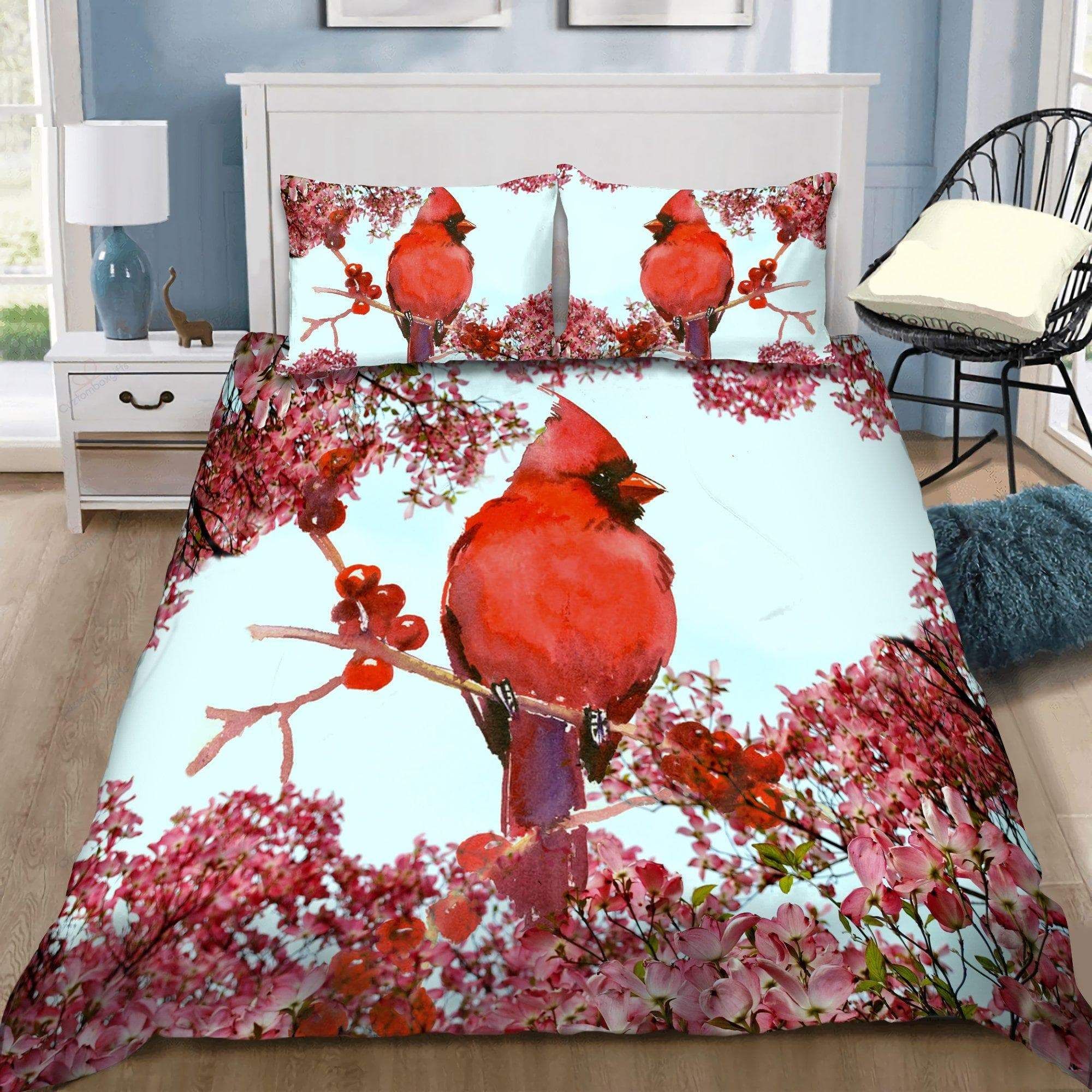 Cardinal Duvet Cover Bedding Set
