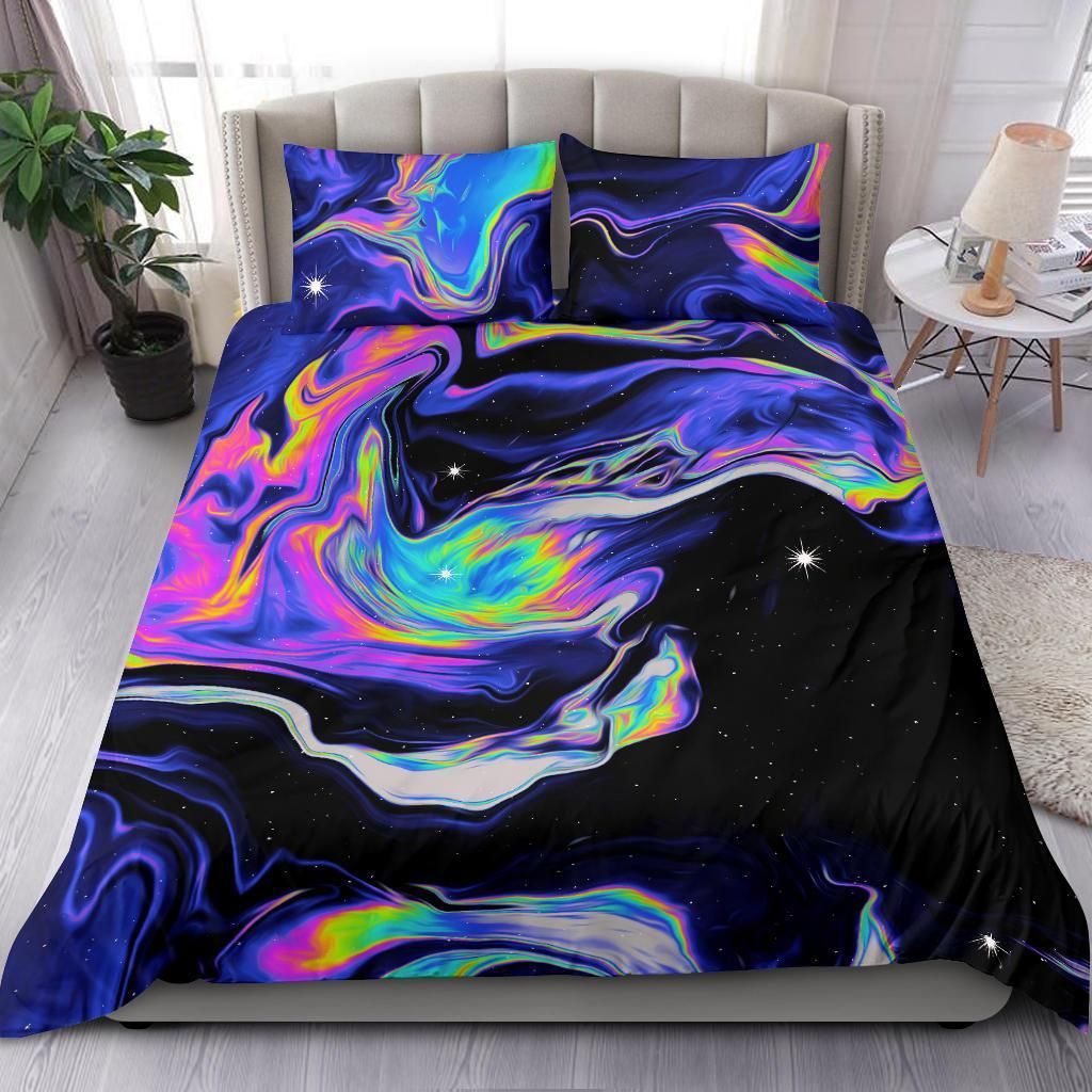 Amazing Galaxy Psychedelic Trippy Art Duvet Cover Bedding Set