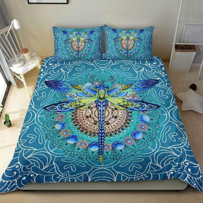 Beautiful Dragonfly Blue Duvet Cover Bedding Set