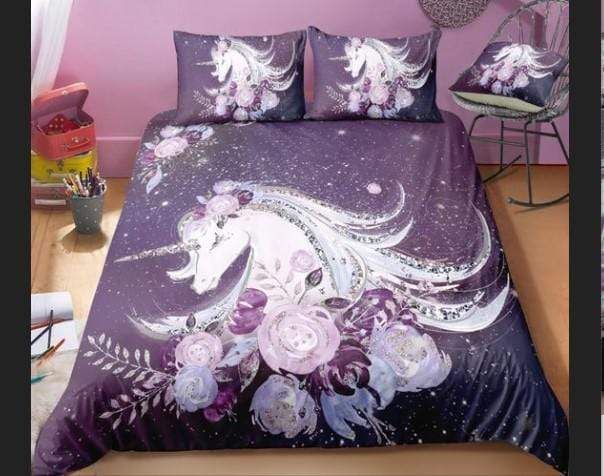 Majestic Unicorn Duvet Cover Bedding Set