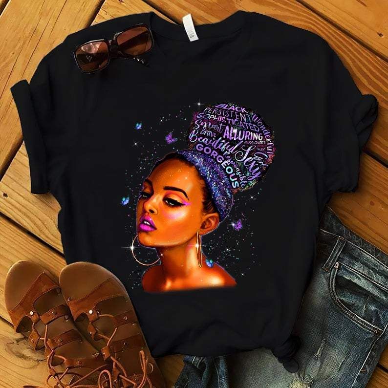 Black Girl Love Butterfly Shirt